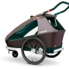 Croozer Kid Vaaya 2 - Bike Trailer for 2 Kids - blossom red
