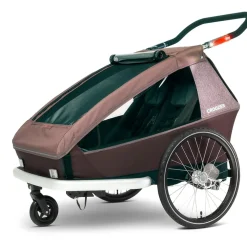 Croozer Kid Vaaya 2 - Bike Trailer for 2 Kids - blossom red