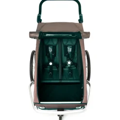 Croozer Kid Vaaya 2 - Bike Trailer for 2 Kids - blossom red