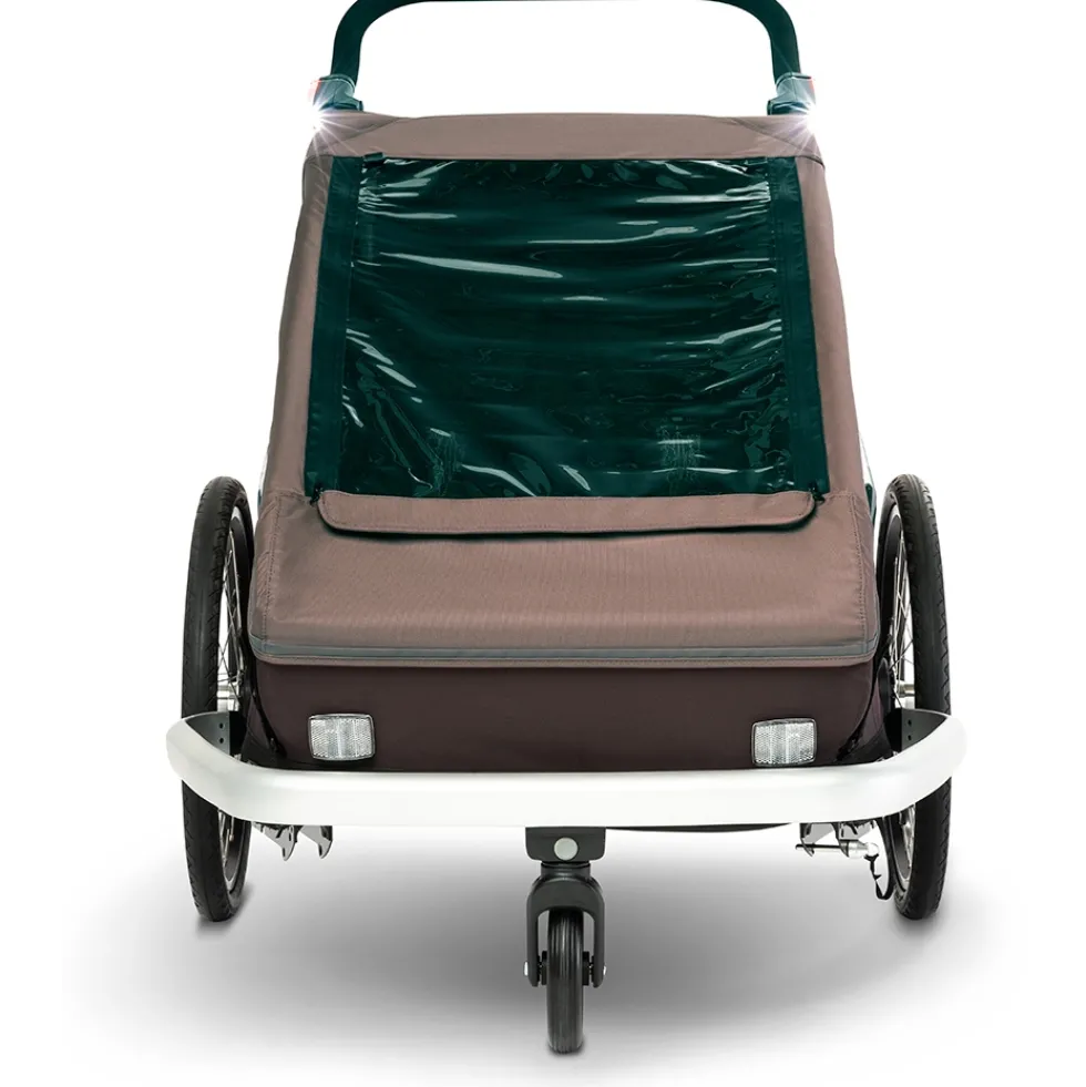 Croozer Kid Vaaya 2 - Bike Trailer for 2 Kids - blossom red