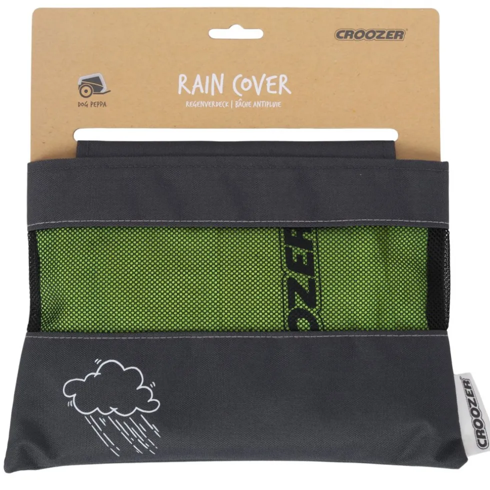 Croozer Rain Cover for Bike Trailer Dog Peppa / Dog L - lightning yellow