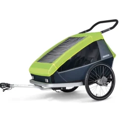 Croozer Rain Cover for Kid 2-Seat Bike Trailer - lightning yellow