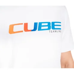 CUBE Organic T-Shirt Heren - TEAMLINE wit