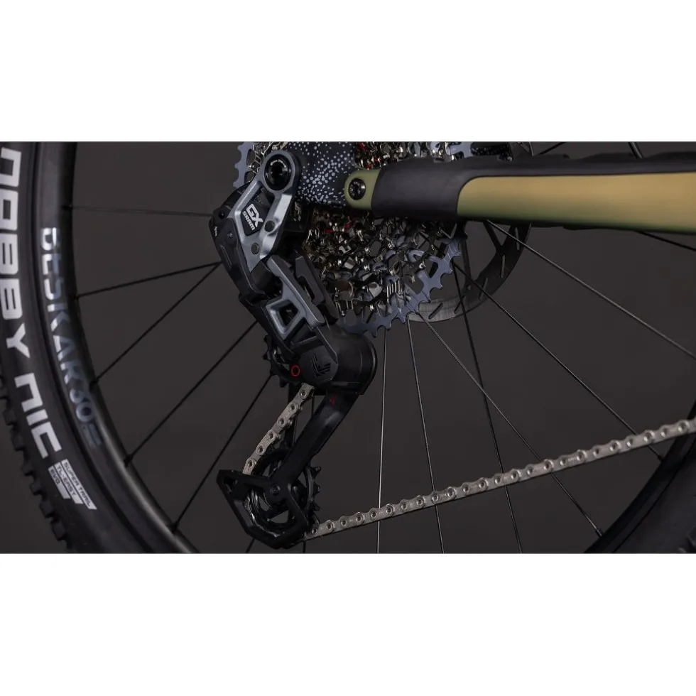 CUBE AMS HYBRID ONE44 C:68X TM 400X - 29" Carbon E-Mountainbike - 2026 - reedgreen / matrix