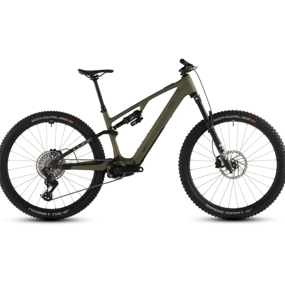 CUBE AMS HYBRID ONE44 C:68X TM 400X - 29" Carbon E-Mountainbike - 2026 - reedgreen / matrix
