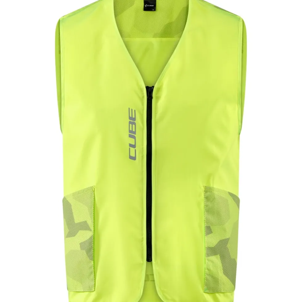 CUBE CMPT Veiligheidsvest - neon geel