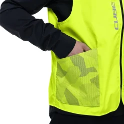 CUBE CMPT Veiligheidsvest - neon geel