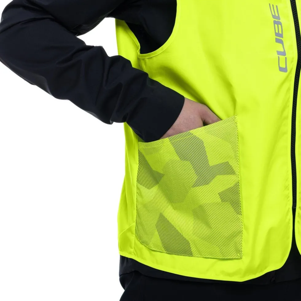 CUBE CMPT Veiligheidsvest - neon geel