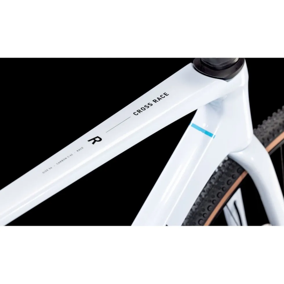 CUBE CROSS RACE C:62 Race - Carbon Cyclocrossfiets - 2026 - polarwhite / blue