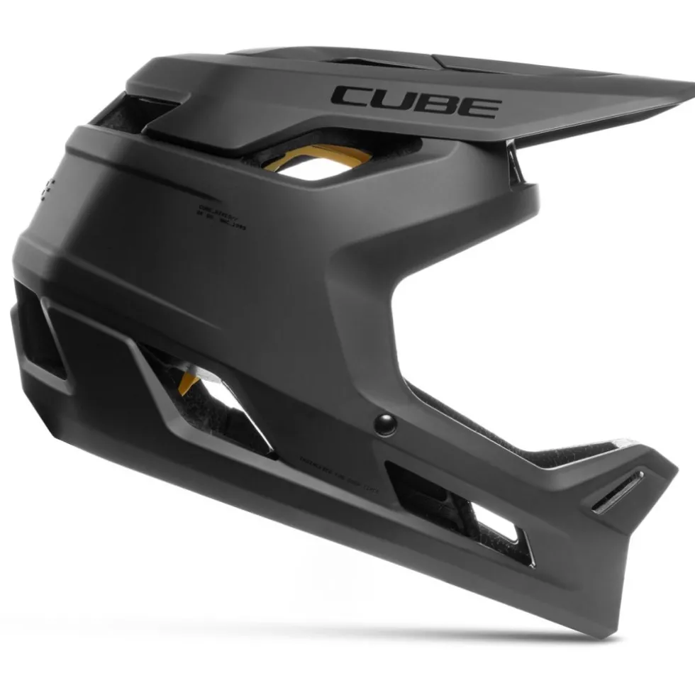 CUBE DESCENDER Integraalhelm - zwart