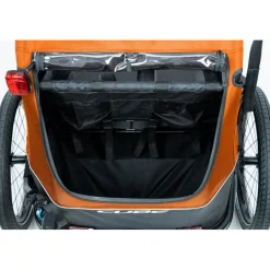 Kinderkarren < CUBE Double CMPT Fietskar voor Kinderen - X Actionteam - grey´n´orange