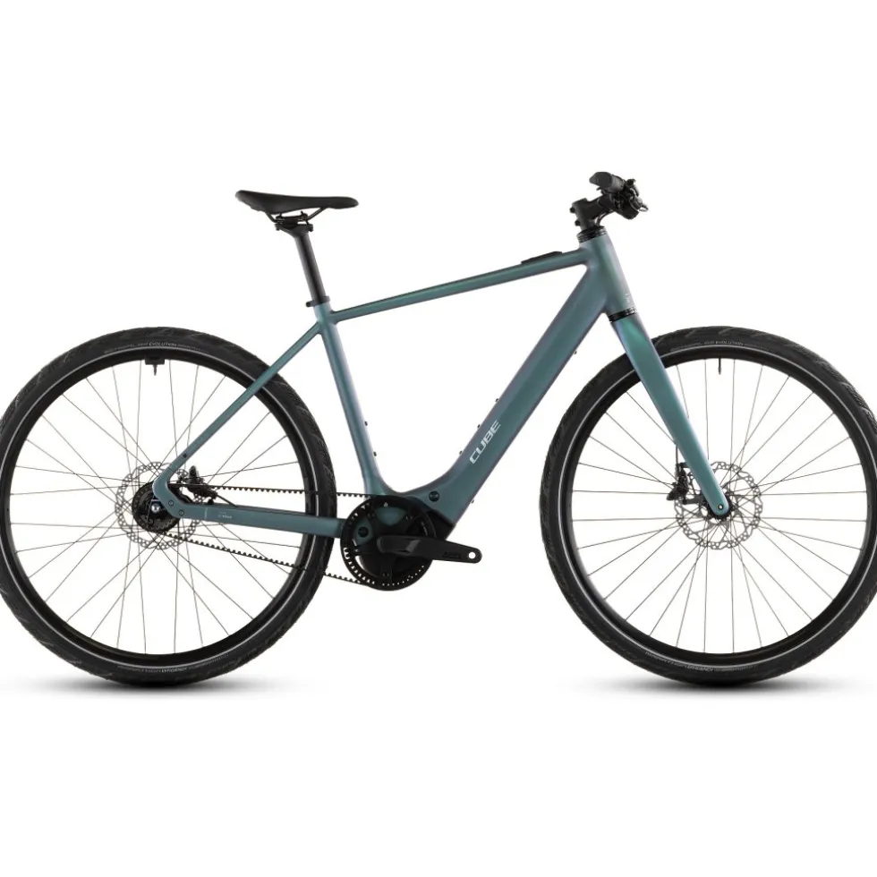 CUBE EDITOR HYBRID SLT 400X - City E-Bike - 2026 - smaragdgrey / prism