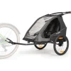 Kinderkarren < CUBE Fietskar voor Kinderen Double PURE - black´n´grey