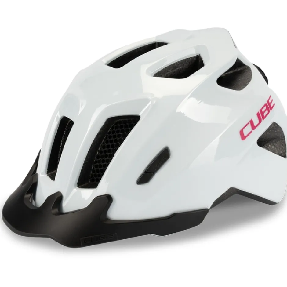 Helmen Kinderen|Mtb-Helmen < CUBE Fink Hel - flahwhite'n'pink