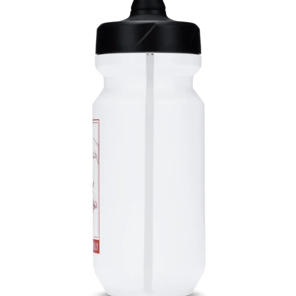 CUBE Flow Fietsfles 500ml - white´n´red