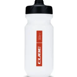 CUBE Flow Fietsfles 500ml - white´n´red