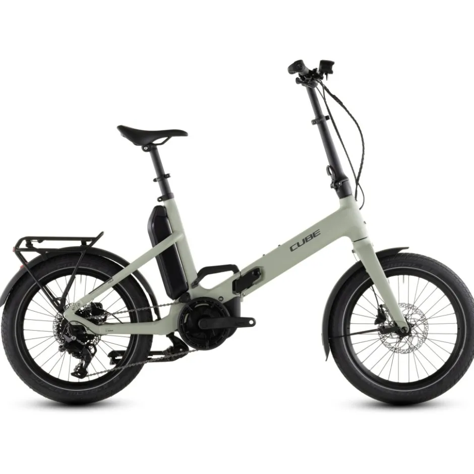 Elektrische Fietsen|Elektrische Vouwfietsen < CUBE FOLD HYBRID 545 - 20" E-Vouwfiets - 2026 - pea / reflex