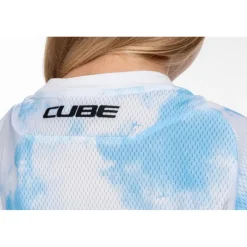 CUBE MTB ROOKIE X Actionteam Fietsshirt met Korte Mouwen Kinderen - topas blue