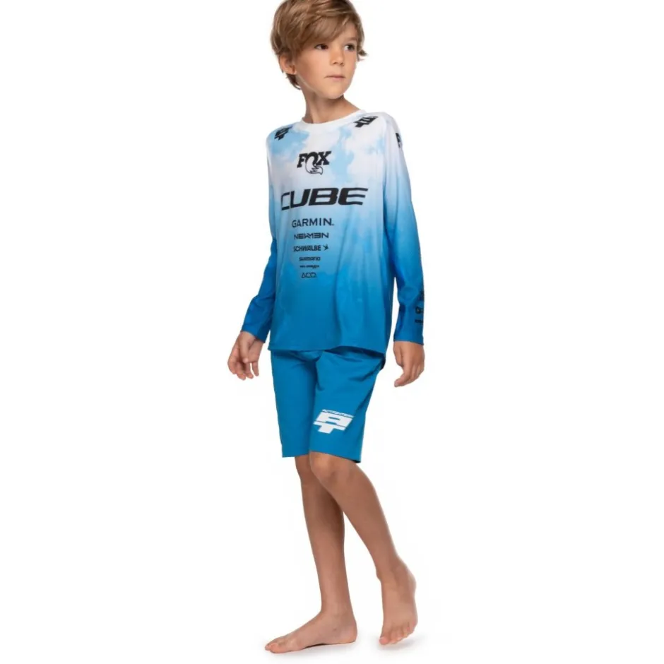 Shirts Kinderen|Mtb-Shirts < CUBE TB ROOKIE X Actiontea Fietsshirt et ange ouwen Kinderen - topas bue