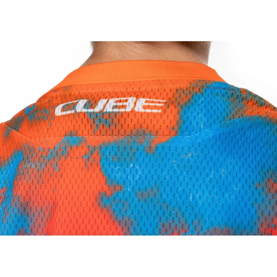Shirts Kinderen < CUBE TB ROOKIE X Actiontea Fietsshirt et Korte ouwen Kinderen - blue´n´pink´n´orange