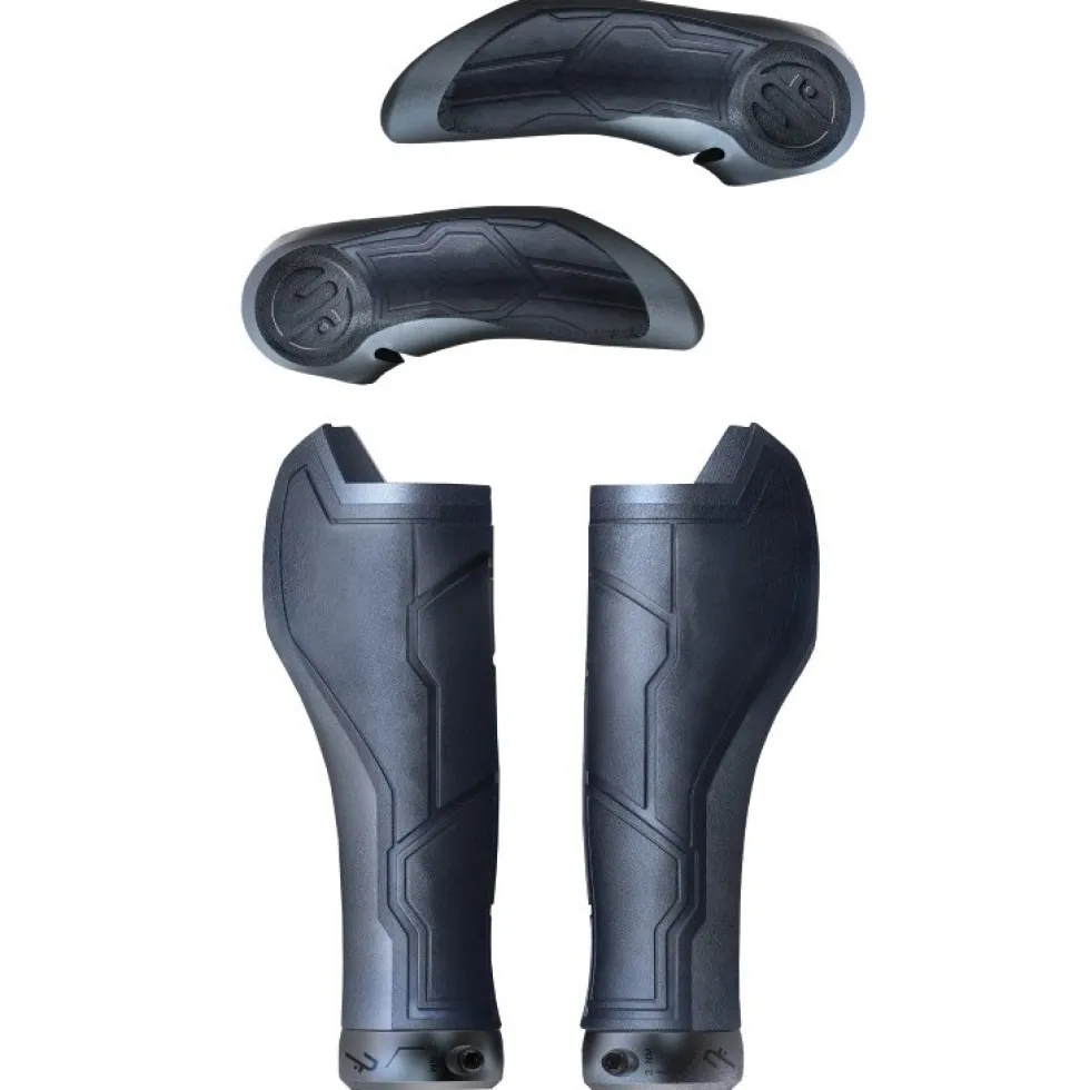 CUBE Natural Fit Grips ALL TERRAIN Bar Ends Medium - black´n´grey