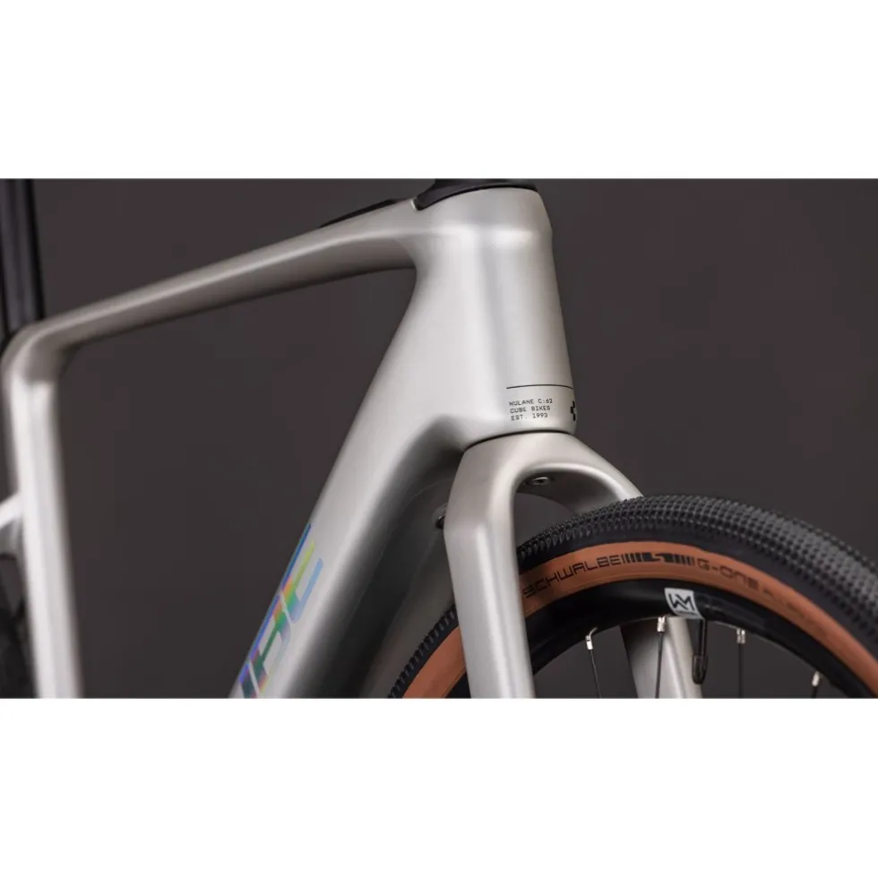 CUBE NULANE HYBRID C:62 Race 400X - Carbon Fitness E-Bike - 2026 - sleekgrey / prism