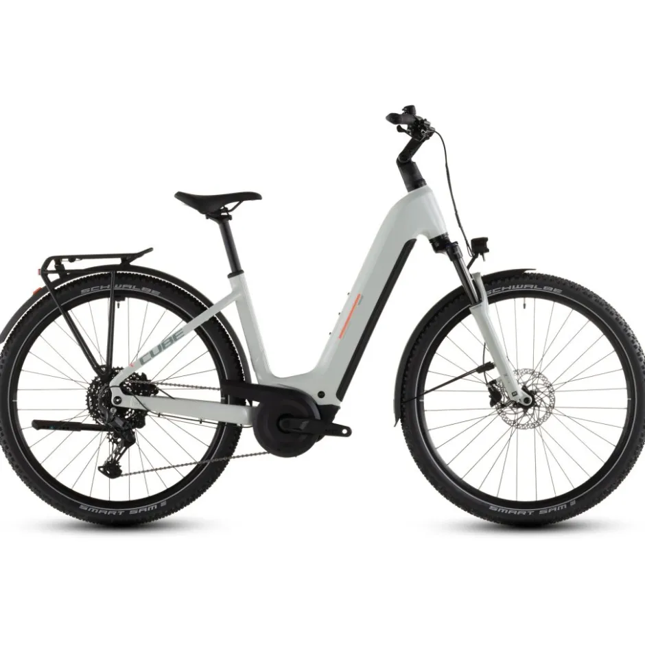 Elektrische Fietsen < CUBE NURIDE HYBRID Performance 600 - Easy Entry - E-Bike - 2026 - desertstone / grey