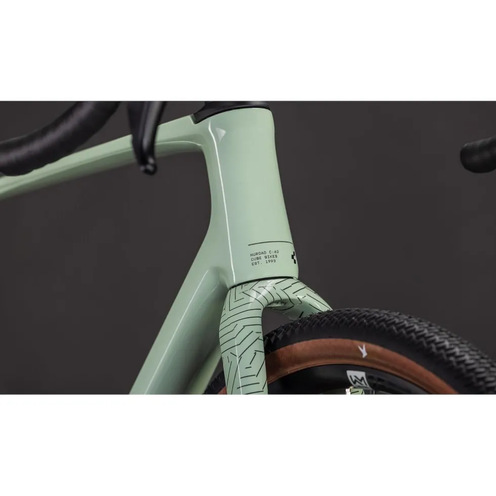 CUBE NUROAD C:62 ONE - Carbon Gravel Bike - 2026 - aloegreen / black