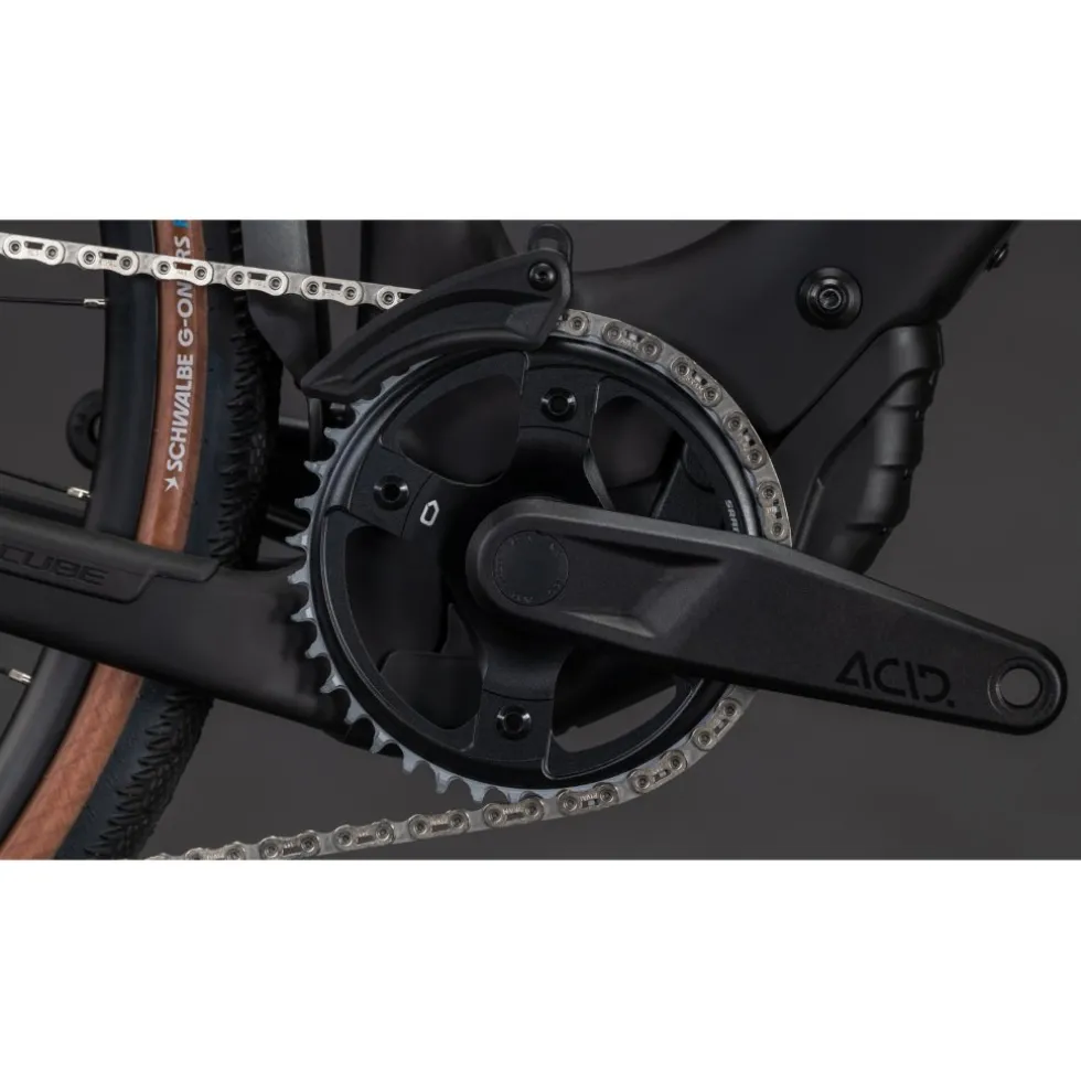 CUBE NUROAD HYBRID C:62 EXC 400X FE - Carbon Gravel E-Bike - 2026 - blackline