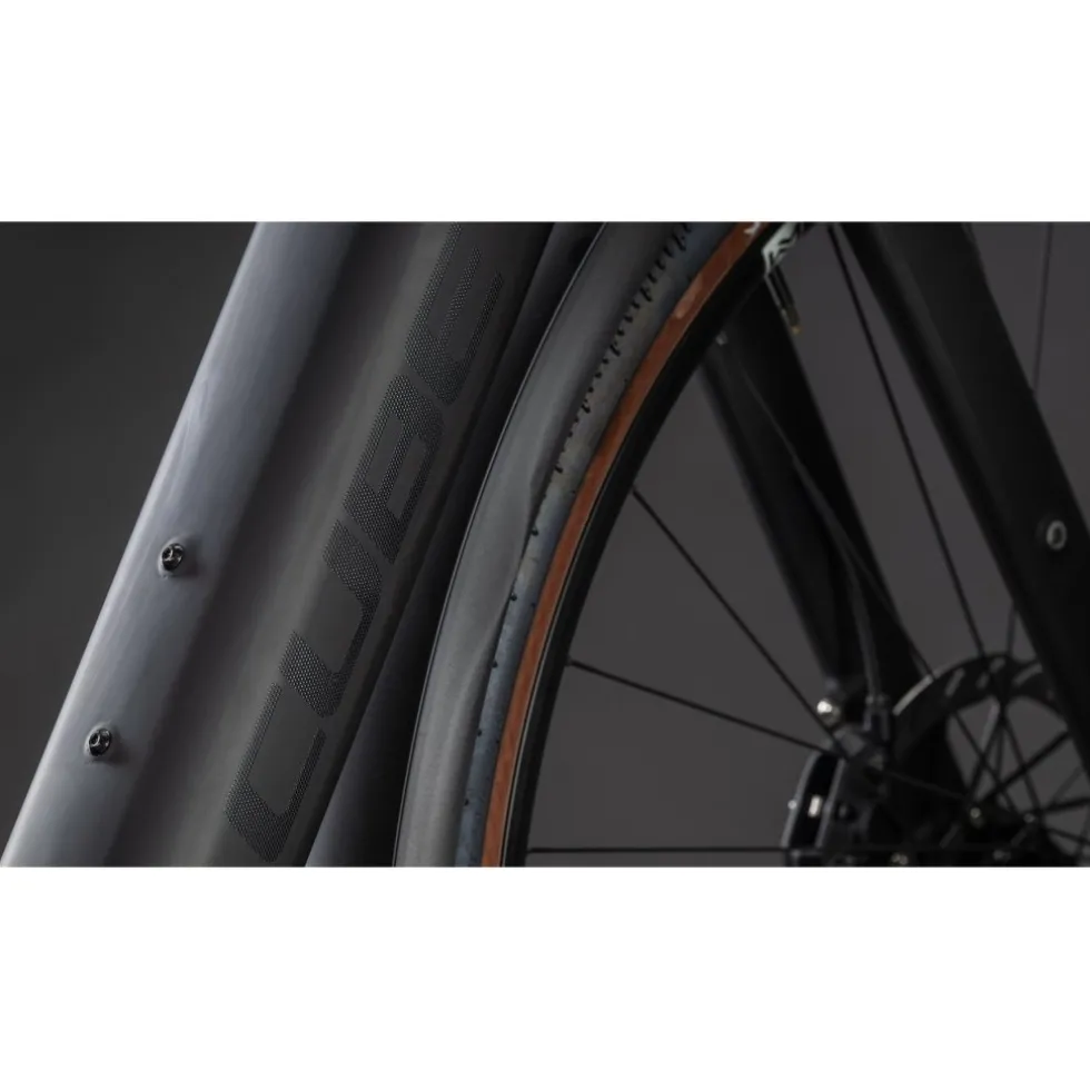 CUBE NUROAD HYBRID C:62 EXC 400X FE - Carbon Gravel E-Bike - 2026 - blackline
