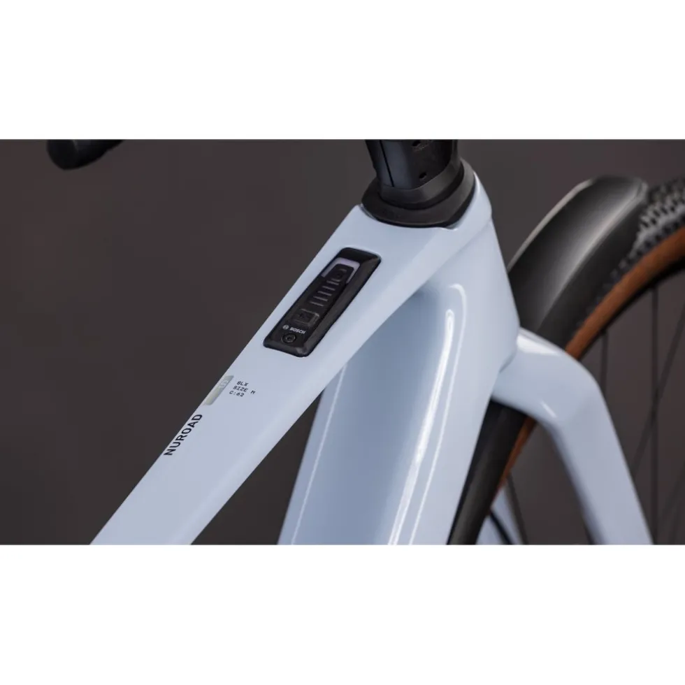 CUBE NUROAD HYBRID C:62 SLX 400X FE - Carbon Gravel E-Bike - 2026 - iceblue / prism