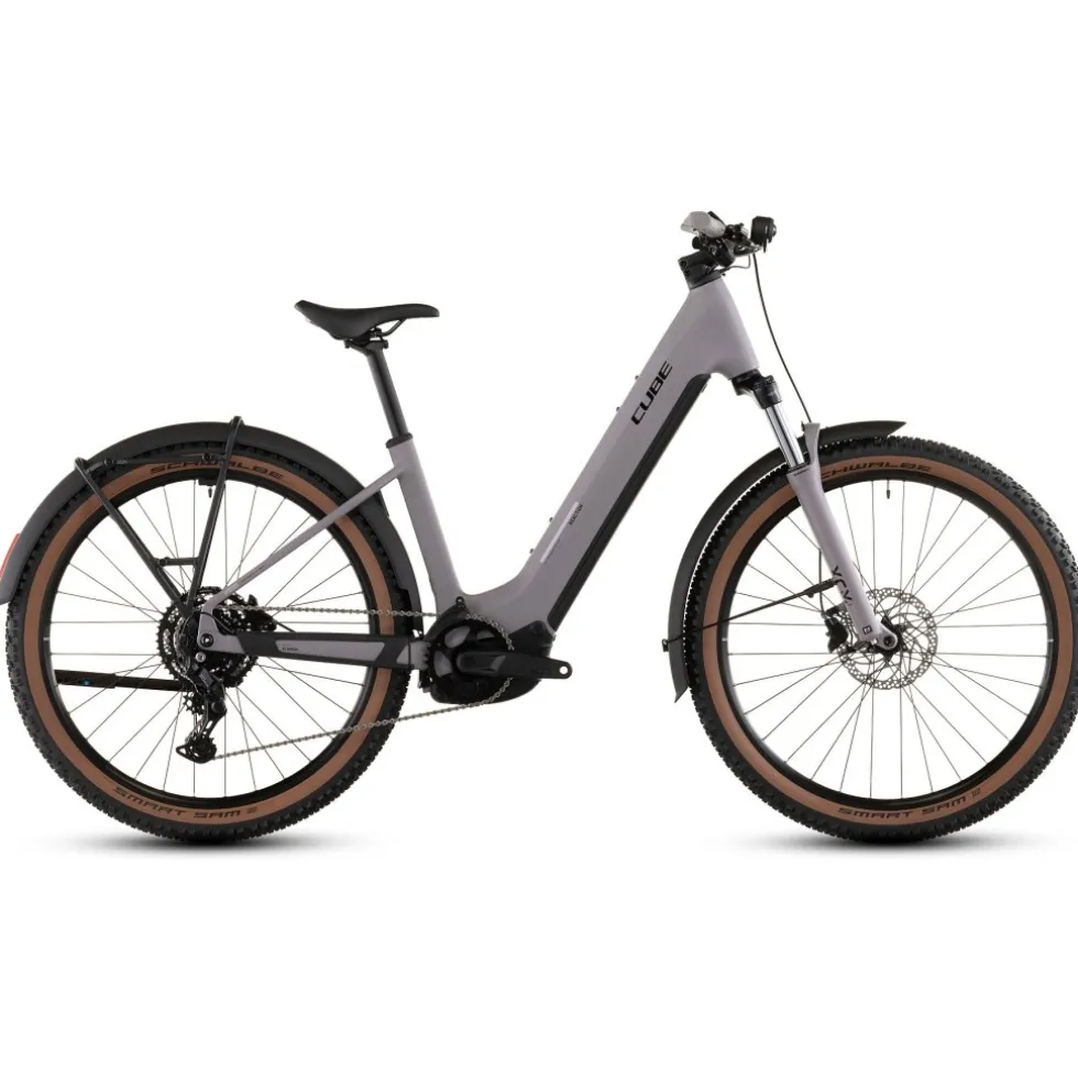 CUBE REACTION HYBRID Performance 600 FE - Easy Entry - E-MTB - 2026 - plumgrey / black