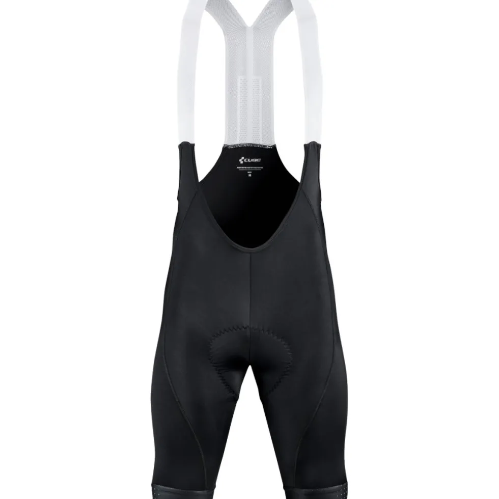 CUBE ROAD/XC TEAMLINE Fietsbroek met bretels heren - black