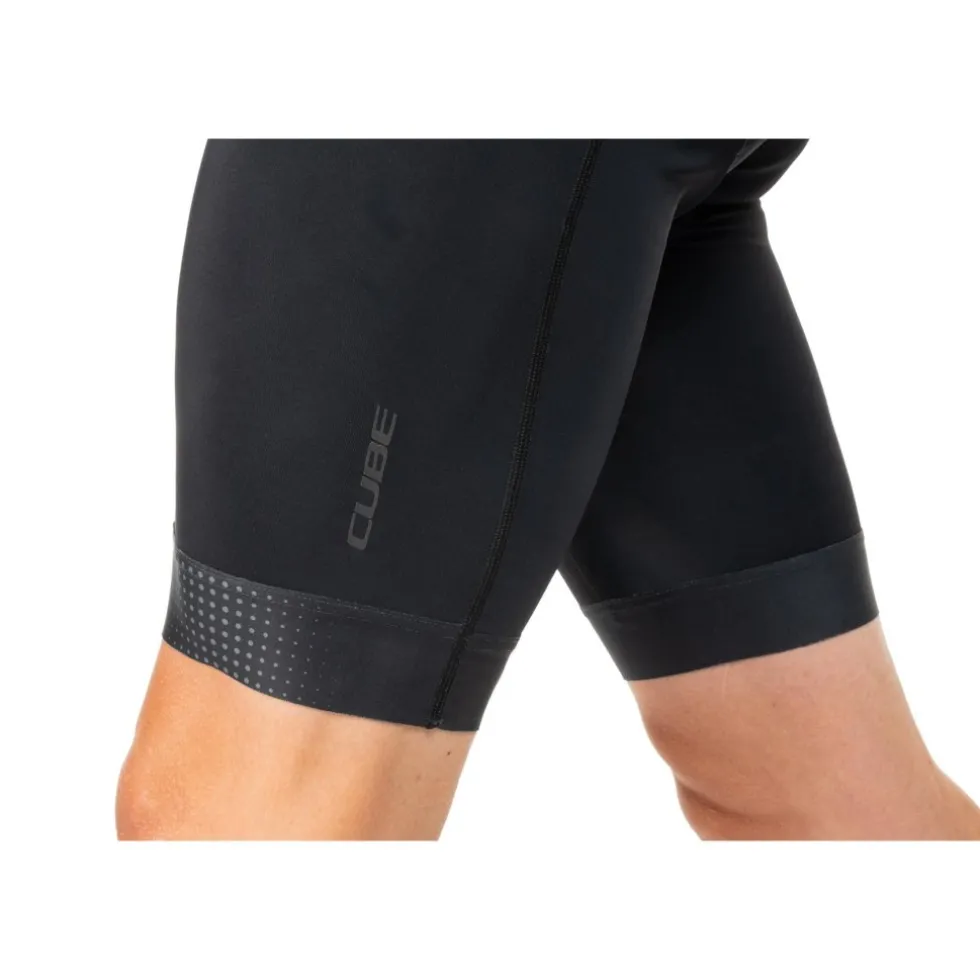 CUBE ROAD/XC TEAMLINE Fietsbroek met bretels heren - black