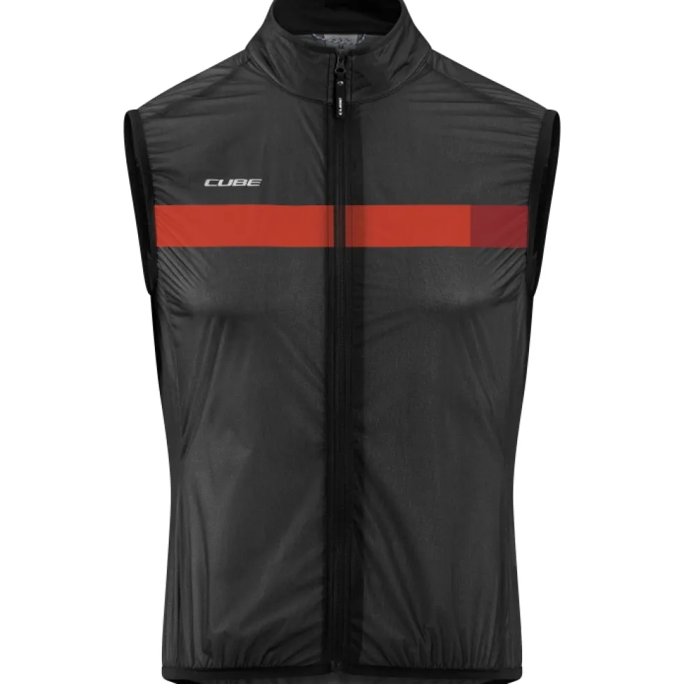 CUBE ROAD/XC Teamline Windvest Heren - zwart