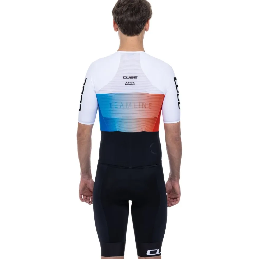 CUBE ROAD/XC Teamline XC Racebody Heren - black´n´blue´n´white