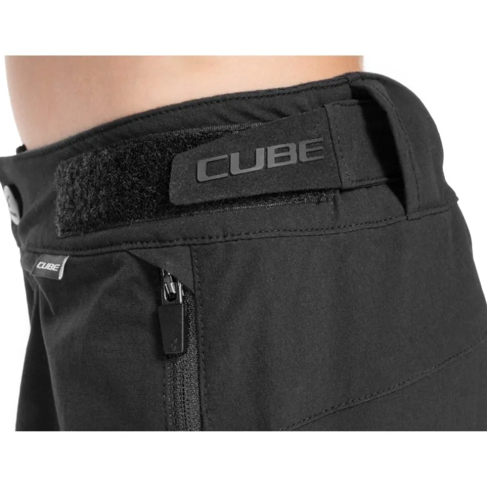 CUBE ROOKIE MTB Baggy Shorten voor kinderen - black
