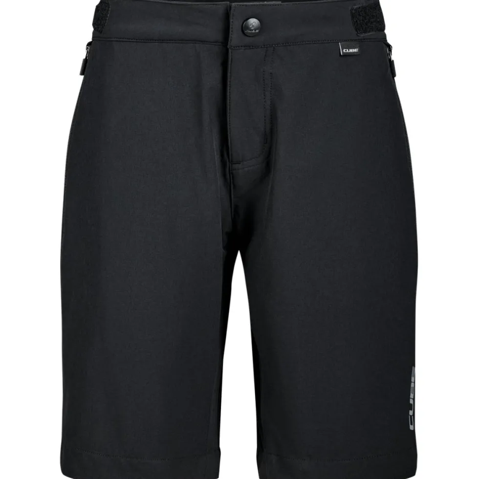 CUBE ROOKIE MTB Baggy Shorten voor kinderen - black