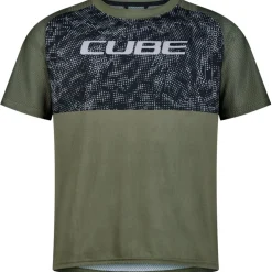 CUBE ROOKIE MTB-shirt TM Junior - reed green