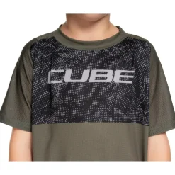 CUBE ROOKIE MTB-shirt TM Junior - reed green