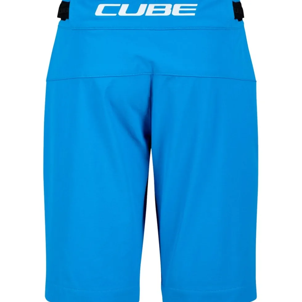 CUBE ROOKIE X Actionteam MTB Baggy Shorts Kinderen - topas blue