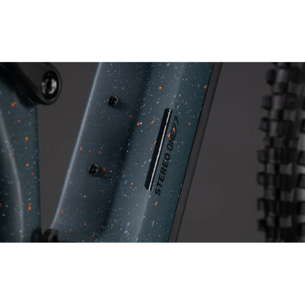 CUBE STEREO HYBRID ONE77 HPC SLT 800 - Carbon E-Mountainbike - 2026 - S – galaxy / orange