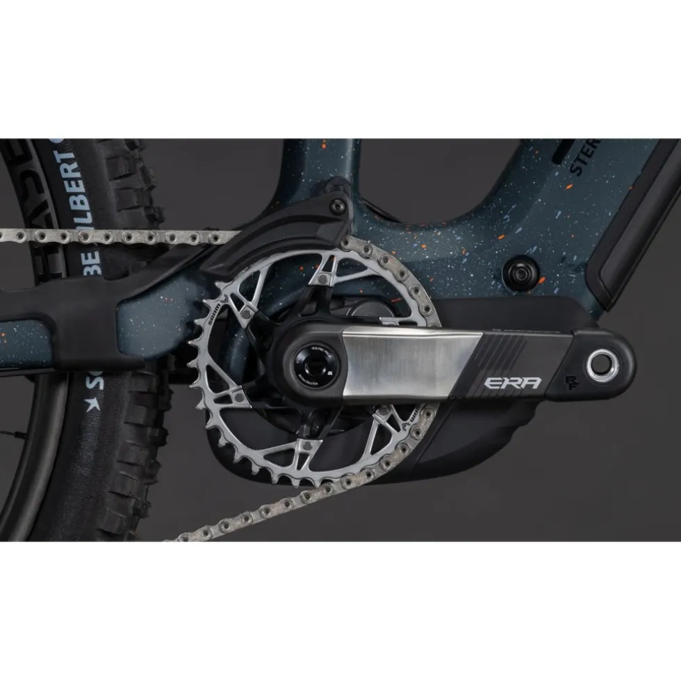 CUBE STEREO HYBRID ONE77 HPC SLT 800 - Carbon E-Mountainbike - 2026 - S – galaxy / orange