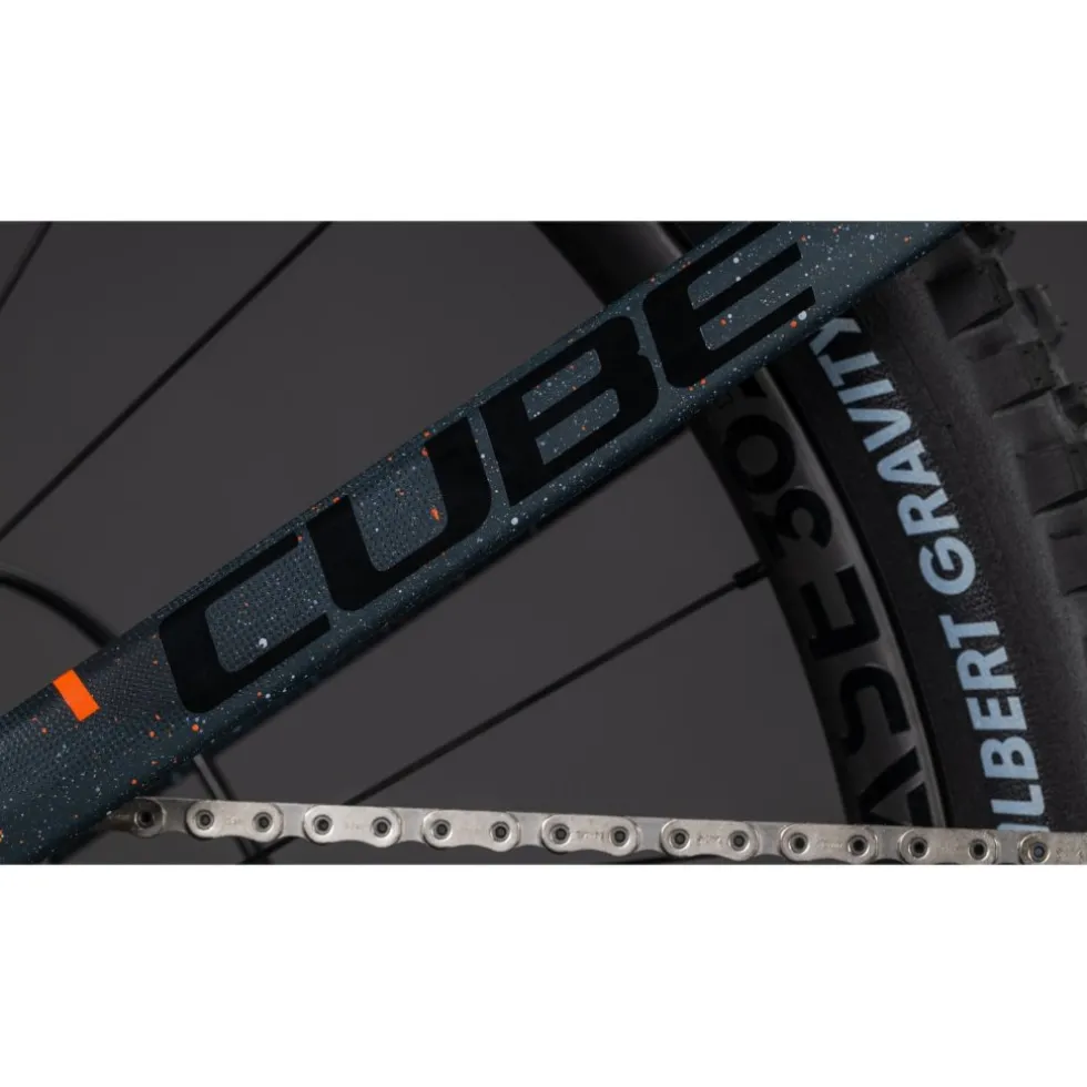 CUBE STEREO HYBRID ONE77 HPC SLT 800 - Carbon E-Mountainbike - 2026 - S – galaxy / orange