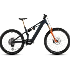 Elektrische Fietsen|E-Mtb Full Suspension < CUBE STEREO HYBRID ONE77 HPC ST 800 - Carbon E-ountainbike - 2026 - gaaxy / orange