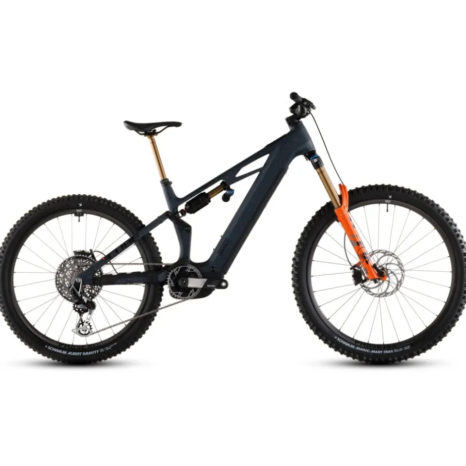 Elektrische Fietsen|E-Mtb Full Suspension < CUBE STEREO HYBRID ONE77 HPC ST 800 - Carbon E-ountainbike - 2026 - gaaxy / orange