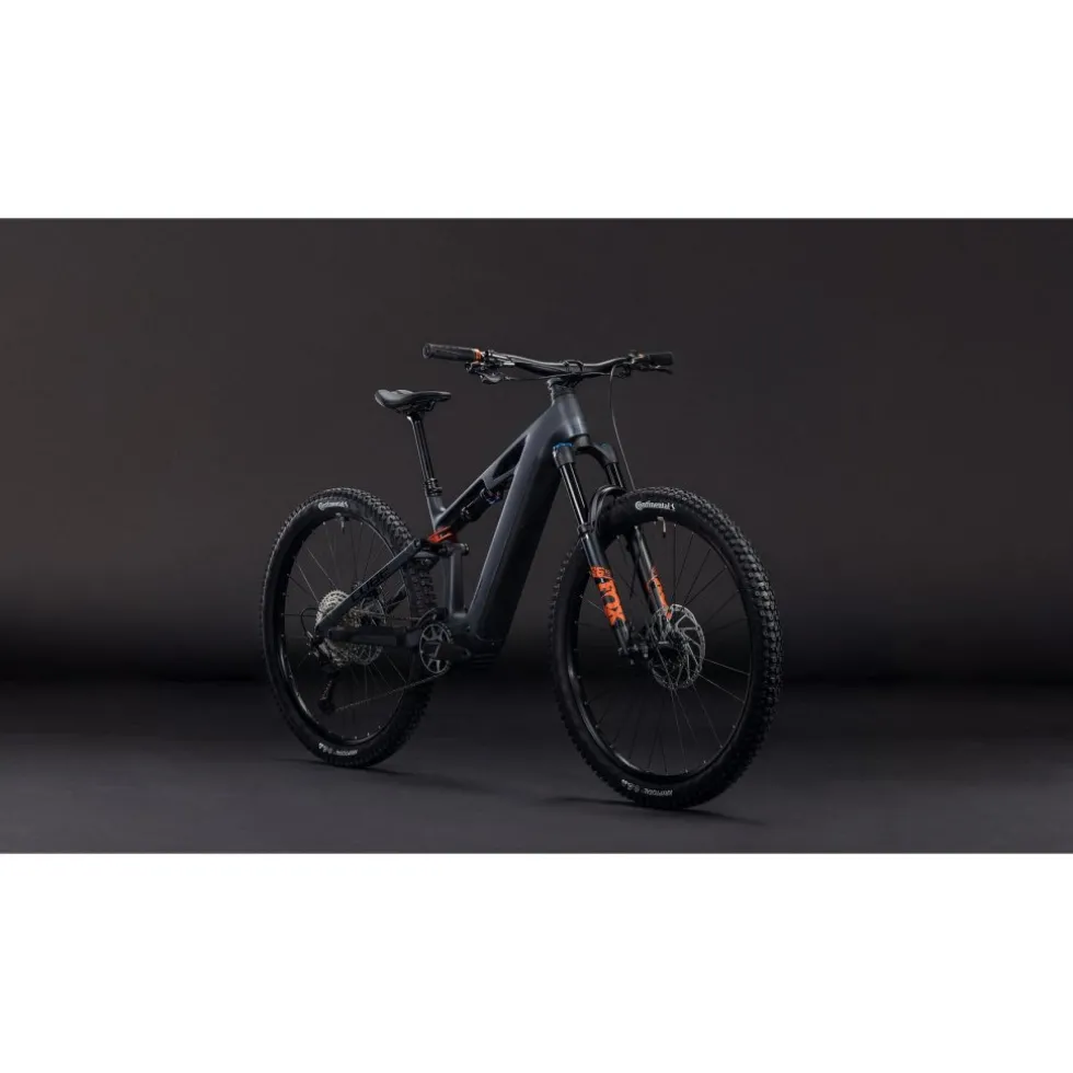 CUBE STEREO HYBRID ONE44 HPC SLX 800 - Carbon E-Mountainbike - 2026 - 27.5“ – slabgrey / orange