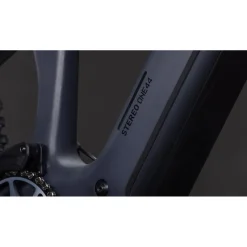 CUBE STEREO HYBRID ONE44 HPC SLX 800 - Carbon E-Mountainbike - 2026 - 27.5“ – slabgrey / orange