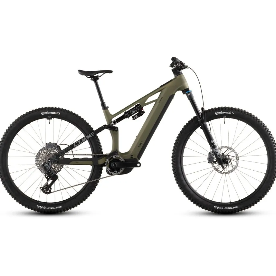 Elektrische Fietsen|E-Mtb Full Suspension < CUBE TEREO HYBRID ONE44 HPC TM 800 - Carbon E-Mountainbike - 2026 - 27.5“ – reedgreen / matrix
