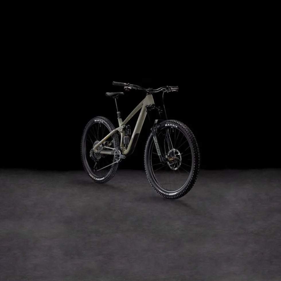 CUBE STEREO ONE77 C:68X TM - 29" Carbon Mountainbike - 2026 - dustyolive / gold